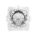 Luffy  tattoo design idea