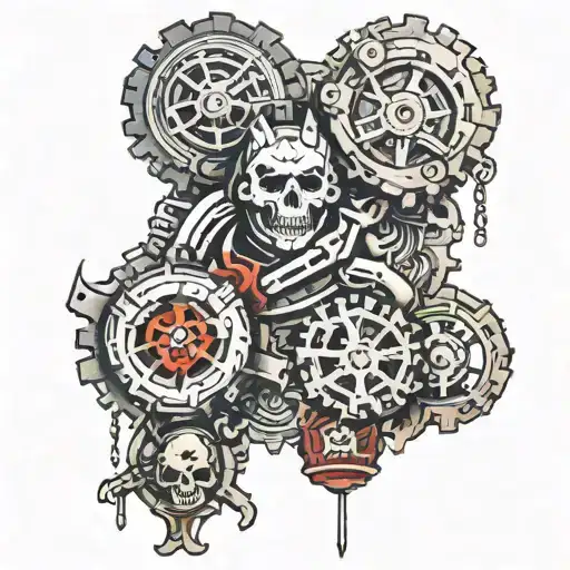gears of war tattoo design idea