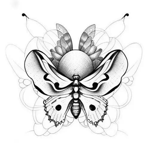 Butterfly, death, dark, happy, unique tattoo design idea