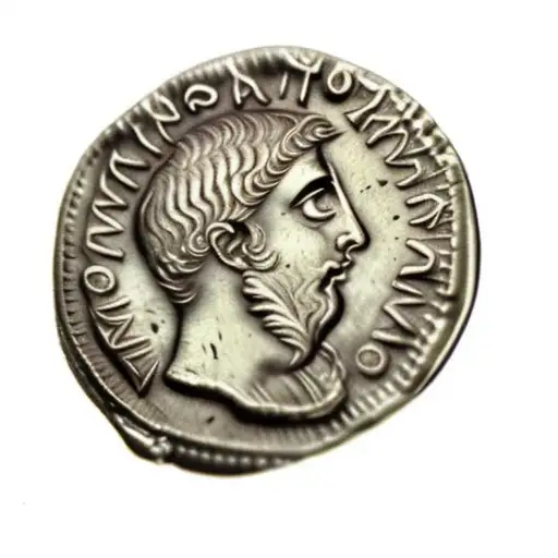 an ancient roman coin tattoo design idea