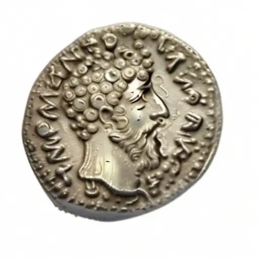 an ancient roman coin tattoo design idea