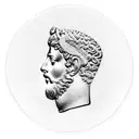 marcus aurelius roman coin side profile tattoo design idea