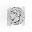 marcus aurelius roman coin side profile tattoo design idea