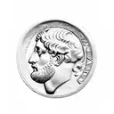 marcus aurelius roman coin side profile tattoo design idea
