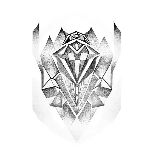 Diamond tattoo design idea