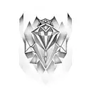 Diamond tattoo design idea