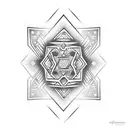 Diamond tattoo design idea