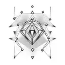 Diamond tattoo design idea