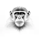 monkey tattoo design idea