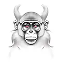 monkey tattoo design idea