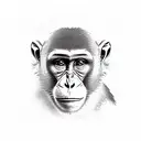monkey tattoo design idea