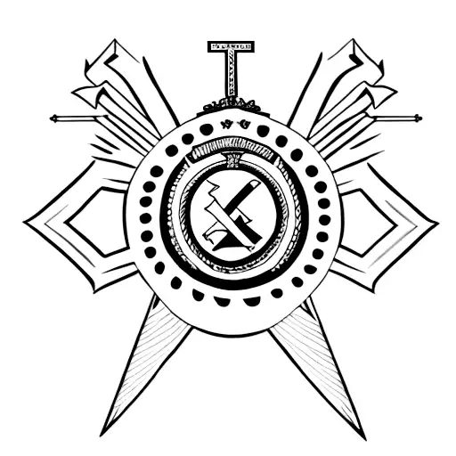 croix de Lorraine tattoo design idea