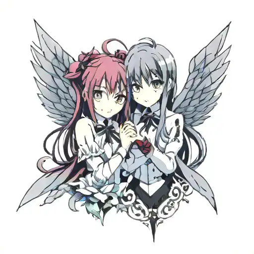 Rias gremory and akeno himejima tattoo design idea