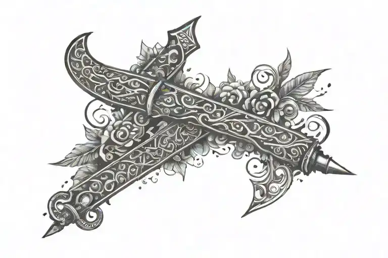Loco Machete (text only) tattoo design idea