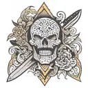 Loco Machete tattoo design idea