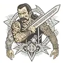 Loco Machete tattoo design idea
