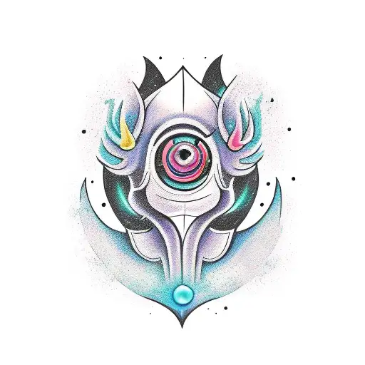 black magic  tattoo design idea