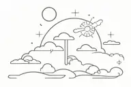 weather tattoo design idea