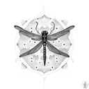 Dragonfly tattoo design idea