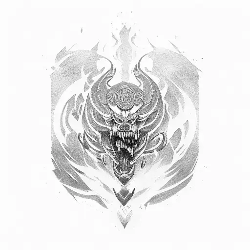 Akali League of Legends tattoo design idea