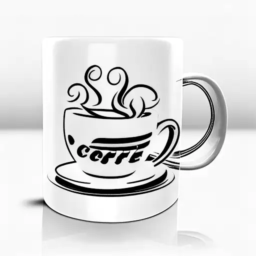 coffee mug tattoo design idea