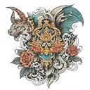 picture of win in  konkor  tattoo design idea