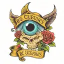Be curious not judgemental tattoo design idea