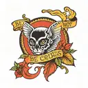 Be curious not judgemental tattoo design idea