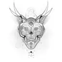 Zé pelintra e Maria navalha com as mãos dadas tattoo design idea