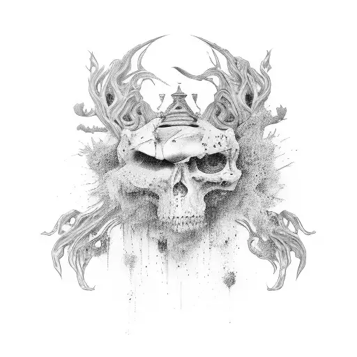 surreal tattoo design idea