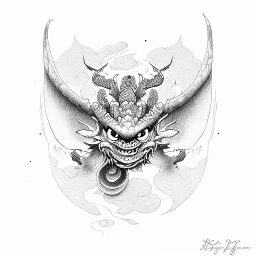 mushu tattoo design idea