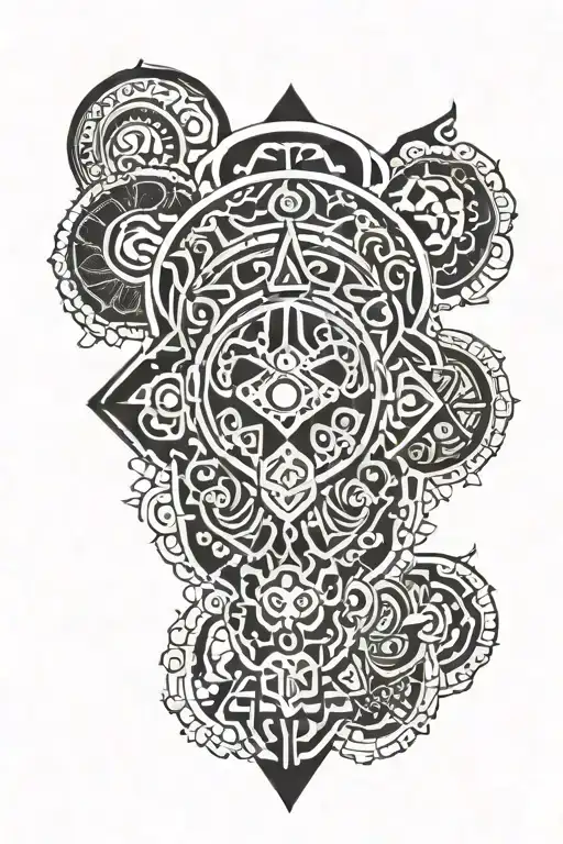 Philippine tribal patterns tattoo design idea