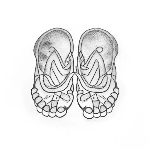 my kids name "Amelia" and her footprint  tattoo design idea