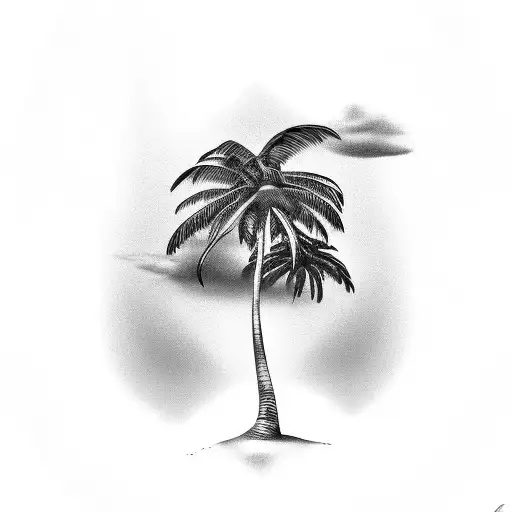 Palm Tree tattoo design idea