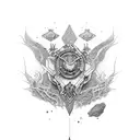 full sleeve armour tattoo design idea