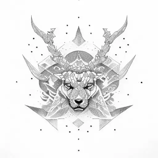 Orion constellation tattoo design idea