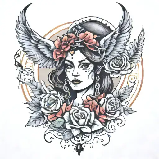 gypsy tattoo design idea