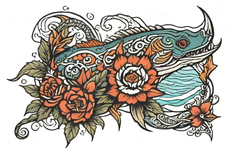 shore tattoo design idea