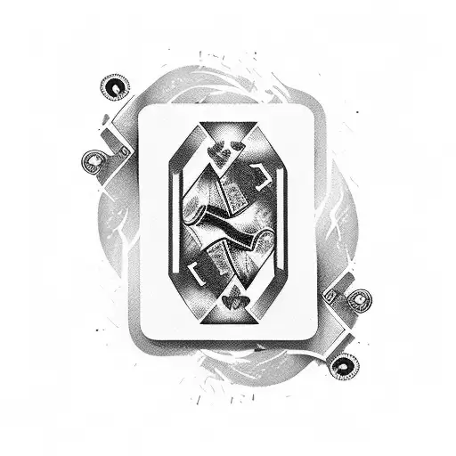 crypto AND bitcoin mixed with mafia casino AND money tattoo design idea