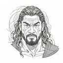 ROMAN REIGNS tattoo design idea