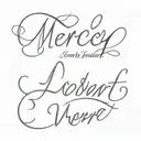 Script that says "Mercy Triumphs Over Judgement" tattoo design idea