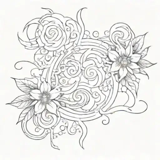 A tattoo design representing the bond between your son with autism born in April and daughter born in May tattoo design idea