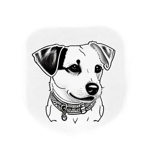 Jack Russell Terrier tattoo design idea
