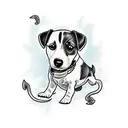 Jack Russell Terrier tattoo design idea