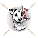 Jack Russell Terrier tattoo design idea