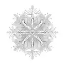 snow flake mountains pine  tattoo design idea