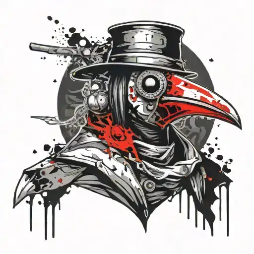 plague doctor tattoo design idea