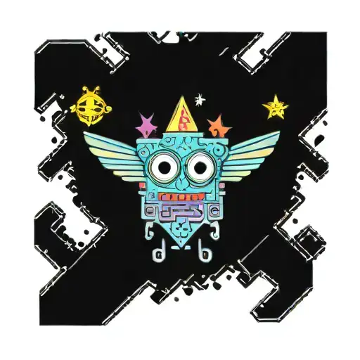 SpongeBob SquarePants battle angel tattoo design idea