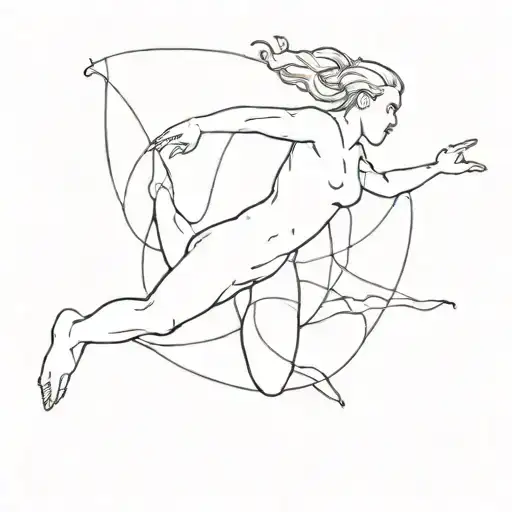 leap into the void tattoo design idea