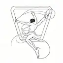 leap into the void tattoo design idea